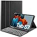 Produktbild IVSO Samsung Galaxy Tab S7 Tastatur Hülle, [QWERTZ Deutsches], Schutzhülle mit abnehmbar Bluetooth Tastatur für Samsung Galaxy Tab S7 (SM-T870/875) 11 Zoll 2020 mit 7-farbigen Beleuchtung, Schwarz