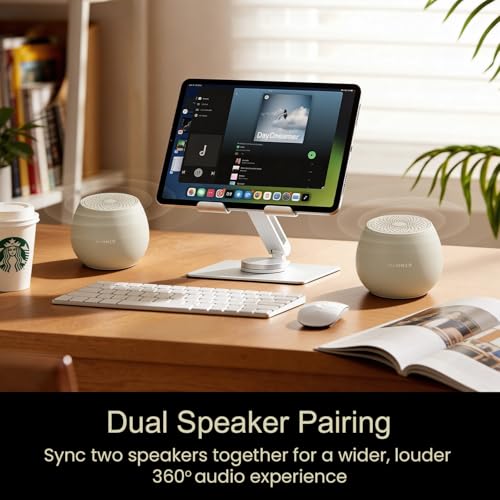 Image of HAMMER Drop X1 5W Bluetooth Speaker with Twin Pairing, Bluetooth v6.0, 32 Hours Playtime, 52mm Drivers (Beige)