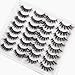 Cat Eye Lashes Pack Wispy False Eyelashes Natural Full Fluffy Medium Volume 2 Styles Mixed 3D Faux Mink Lashes Soft Reusable Handmade Fake Eyelashes, 16 Pairs Pack by Pawotence