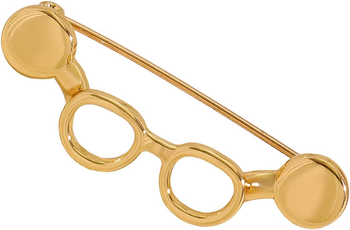Eyeglasses Holder Brooch Alloy Pin for Women Daily Clothing