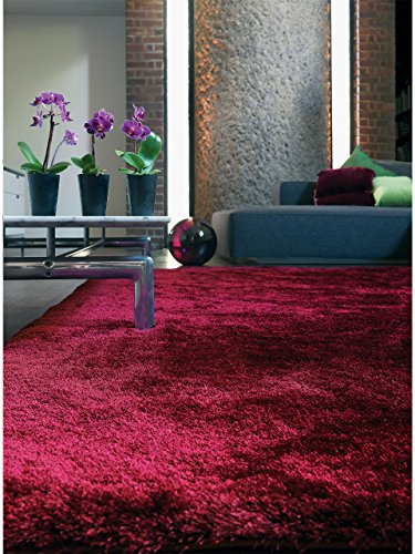 benuta Shaggy Hochflor Teppich Whisper Läufer Pink 80x300 cm | Langflor...
