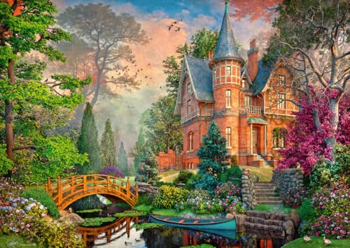 Puzzle 1000 pièces : Manoir Terracotta Ravensburger France - vue 3