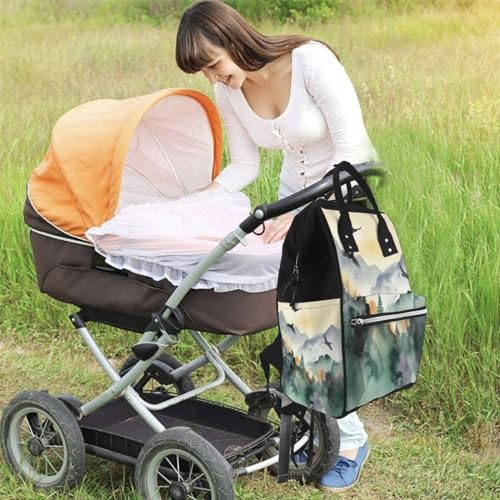 Sac à dos à langer grand sac d'allaitement étanche pour maman active - 6