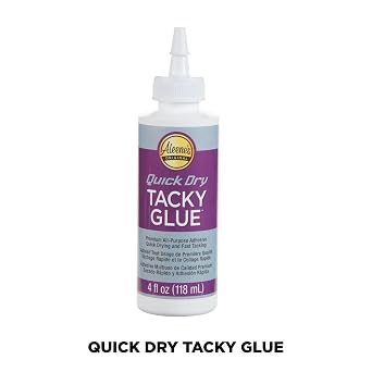 Aleene's Quick Dry Tacky Glue, Premium All-Purpose Adjesove, Quick Drying and Fast Tacking, 4 fl oz 3-Pack