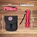 Barton Outdoor Emergency Survival Knife and Flashlight Set | Durable Flashlight and knife with Aluminium Red Finish | Personalized Engraving Firefighter Tool with Pouch