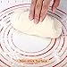 Silicone Pastry Baking Mat Dough - 16x24Inch Large Non Stick Slip Cookie Bread Rolling Mats Sheet, Kitchen Counter Kneading Cooking Board Pad Matt with Measurement for Pie Pizza Cookies Fondant Making