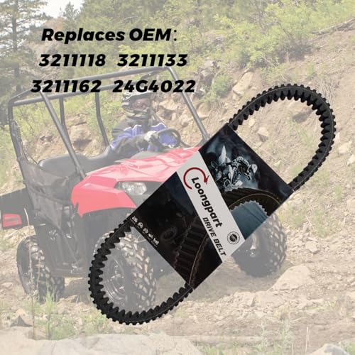 Image of LOONGPART Heavy Duty Drive Belt 3211162 Compatible with Polaris Ranger 800 2010-2012 & RZR 800 EPS - Replaces 3211133, 3211118, 24C4022