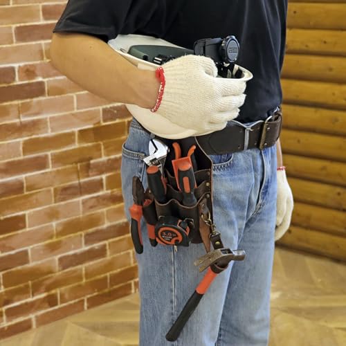 Leather Tool Holster with Waist Belt