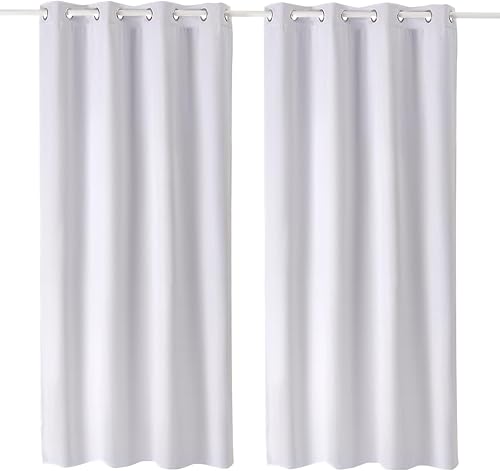 Miniatura 8 de VEVOR Cortinas opacas, juego de 2 paneles de 84 pulgadas de largo, 52 pulgadas de ancho cada uno, cortinas de bloqueo de luz 100% opacas con