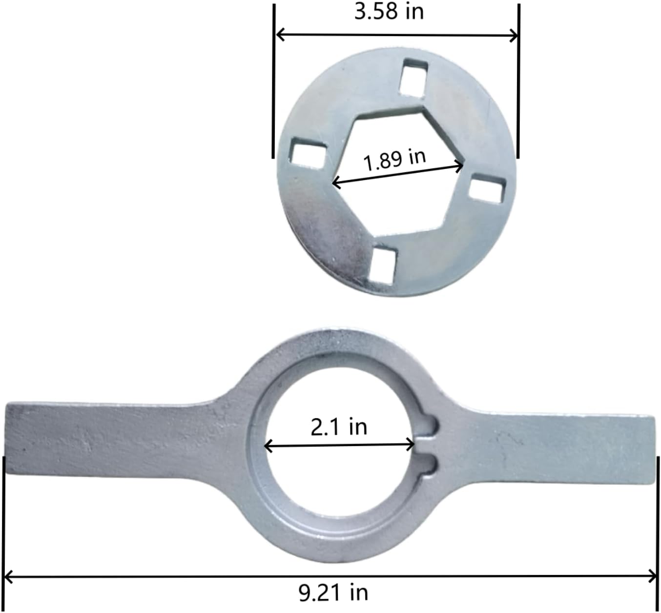 Replacement TB123A Washing Machine Spanner Wrench fits G-E W-h-irlpool Washing machine Parts -1-11/16 Inch tub nut wrench ERTB123A TB123B AP4503397 AP6832671