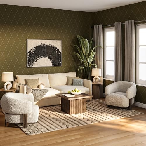 Rugs USA x Carmeon Hamilton Checkered 5' x 8' Wool