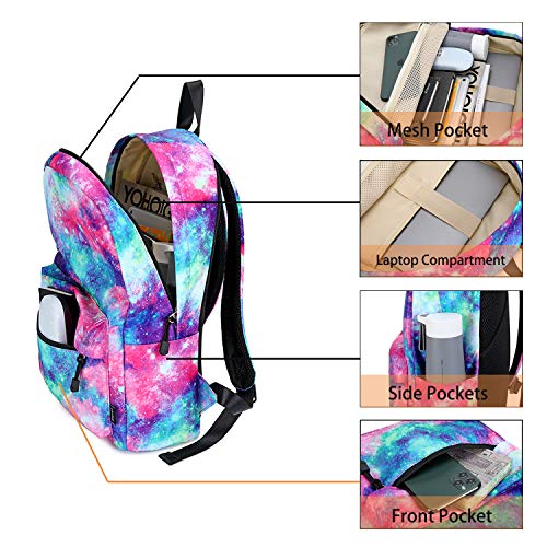 Abshoo Lightweight Water Resistant Backpacks For Teen Girls School Backpack With Lunch Bag (Galaxy A Set) #TOP4