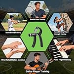 Karebeen Hand Grip Strength Trainer Kit, 5 Pack Forearm Gripper Strengthener Adjustable Resistance, Hand Strengthening Devices - Image 5