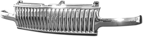 Cubierta de parrilla delantera compatible con Chevy Silverado/Tahoe/Suburban 1999-2006 | Protector de rejilla de parachoques delantero cromado de