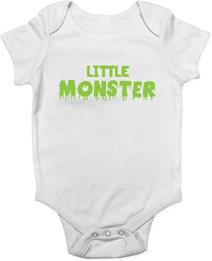 Little Monster Baby Grow Vest Bodysuit