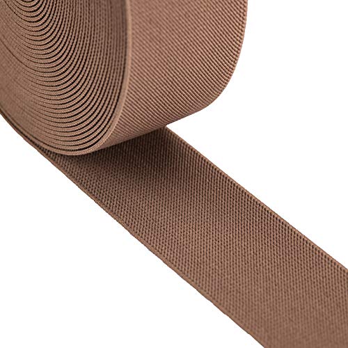 Strapcrafts 2-Inch Wide by 2-Yard Colored Double-Side Twill Elastic Band-Khaki 12010