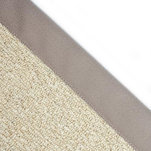 Herringbone Carpet Edge Binding Tape 120mm, Supplied by The Metre as One Continuous Length (Cappuccino)