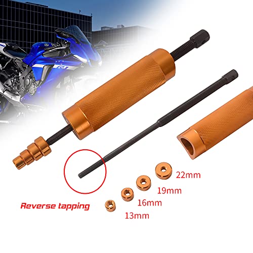 Porotmotor Motorcycle Piston Pin Puller, Heavy-Duty Construction for Easy Installation and Removal, Protects Engine, 4 Adapters for 13mm, 16mm, 19mm, 22mm Pins