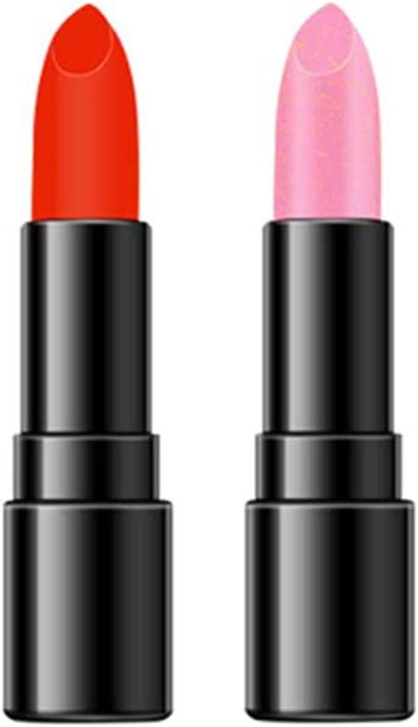 Auifor Women Sexy Moisturizing Double Head Lipsticks Gift Fashion Lips Cosmetics Lipstick Makeup Beauty(E)