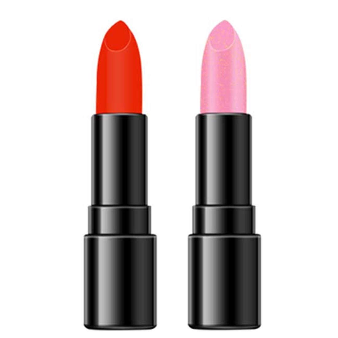 Auifor Women Sexy Moisturizing Double Head Lipsticks Gift Fashion Lips Cosmetics Lipstick Makeup Beauty(E)