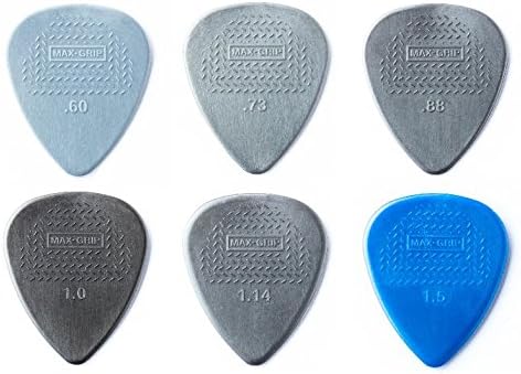 Dunlop Nylon Max Grip Standard Picks Sample Mix Pack (2 of each gauge)
