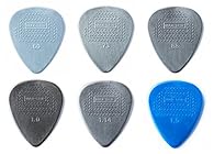 Contains 2 each of the following picks: .60, .73, .88, 1.00, 1.14, 1.50 Great for experimentation and practice Recommended for beginning guitar and fretted instrument players 12 pick package
