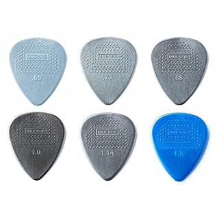 Dunlop Nylon Max Grip Standard Picks échantillon Mix Lot Calibre (2 de chaque) - Les Beatles, Paul McCartney, John Lennon, RIngo Starr, George Harrison