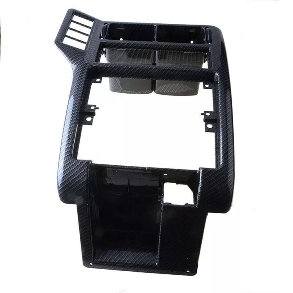Rejilla de ventilación de aire acondicionado para consola central de coche de fibra de carbono para polo 6N1 1994-2002, reemplaza 6N1858069A 6N1858071A