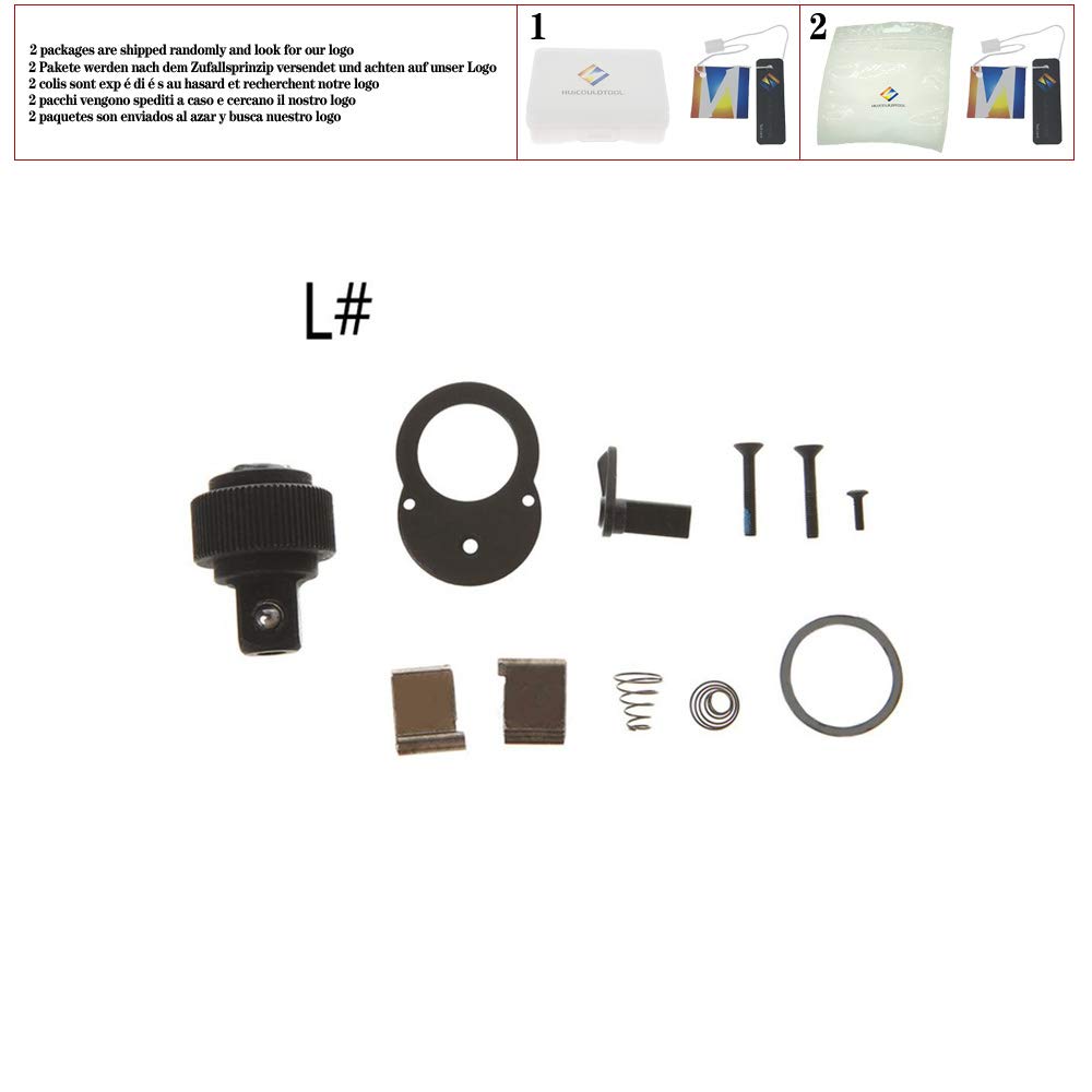 1 Set/11Pcs 72 Teeth Ratchet Socket Wrench Repair Accessory Spare Part Kit 1/4'' 3/8'' 1/2'',L