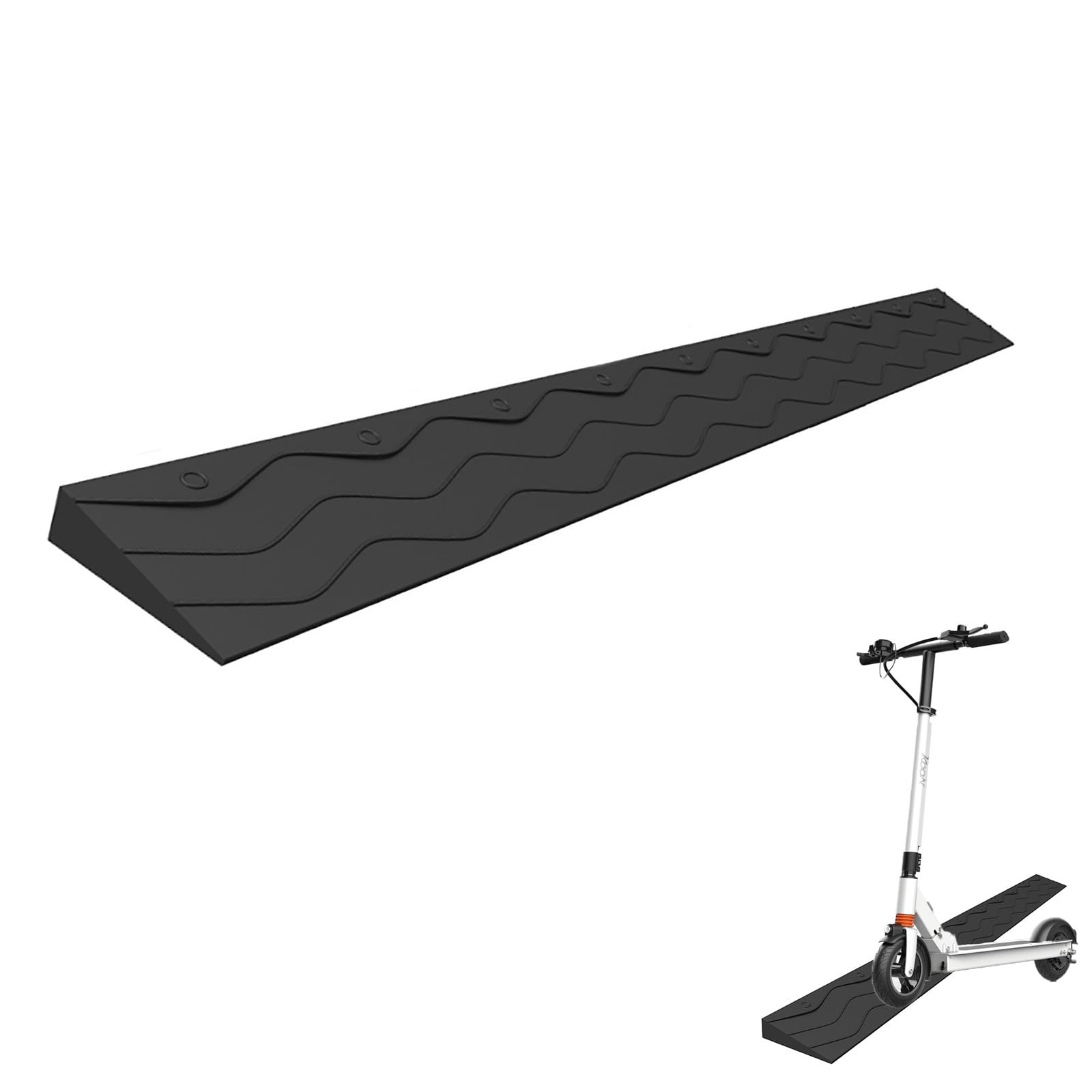 Rampa Escalon Rampa de Umbral de Montaje Gratuito, Rampa para Silla de Ruedas, Umbral de Puerta de Barredora Antideslizante Universal, Rampas para Coches Elevadora ( Size : 100x10x4cm(39.4x3.9x1.6in)
