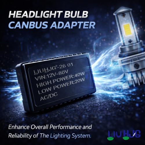 Image of LIU HJG LED H4 Headlight Bulb High Brightness Waterproof & Heat Dissipation 40W 12V DC Power White Light Reflection Universal fit for All Bikes & Cars (Pack of 1)