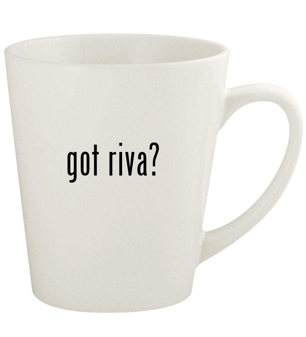 got riva? - 12oz Ceramic Latte Coffee Mug Cup, White