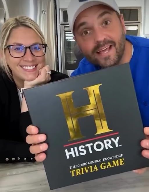 Miniatura 7 de HISTORY Channel Trivia - Juego de mesa Deluxe Edition con paquete de expansión de los años 80 y 90, 2400 preguntas generales de conocimiento, regalo