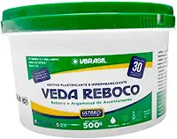 Impermeabilizante Veda Reboco 500g Proteção Contra Umidade e Mofo Proteção contra Água e Fissuração - Faz Até 30 Sacos de Cimento