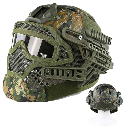 Casque airsoft intégral pour scénarios tactiques et paintball