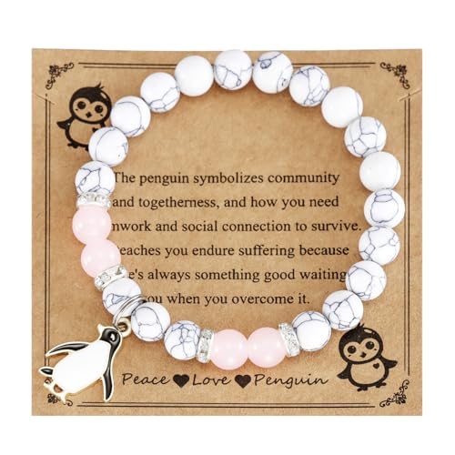 Penguin Bracelet Gifts for Women Cute Penguins Themed Lovers Jewelry Penguin
