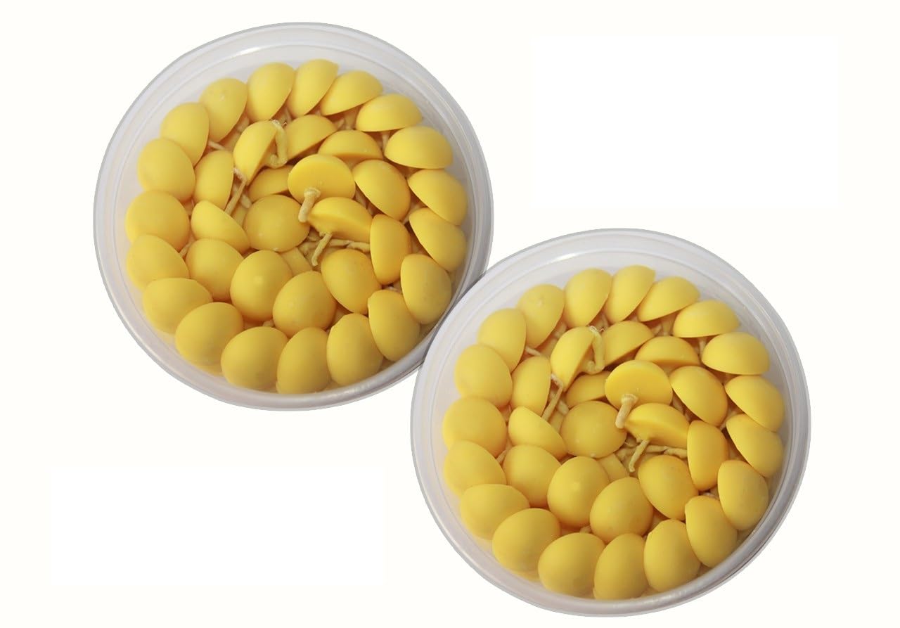 OGU Handmade Ghee Diya Batti, Cotton Wicks Jyot Batti for Pooja Aarti and Special Occasions - Pack of 95 Pcs.