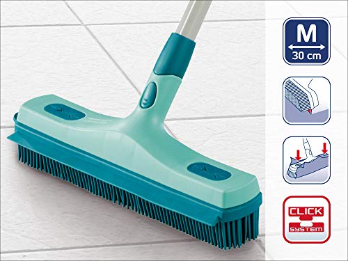 Leifheit Rubberen bezem Click-systeem met hygiënische Supraborstelharen en wateraftrekrand, bezem voor binnen en buiten… - Image 3