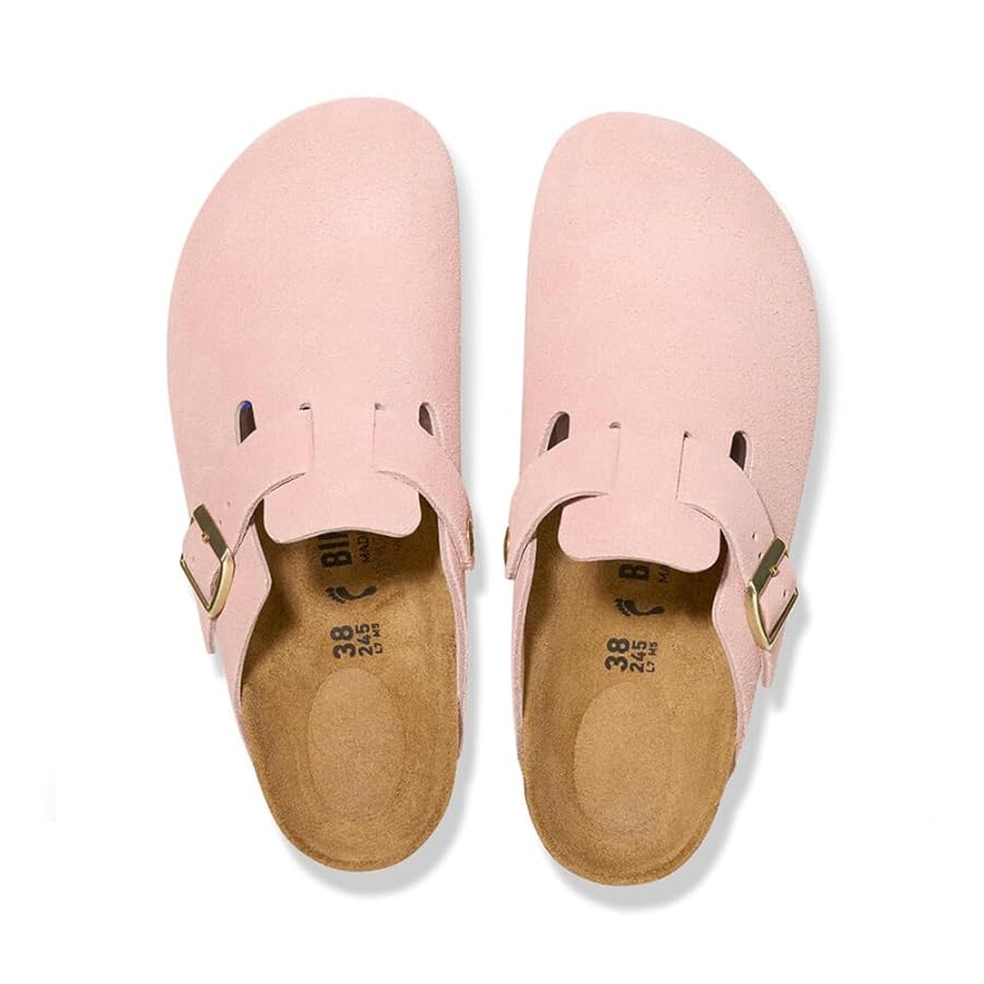 Amazon.com | BIRKENSTOCK Boston Women's Sandals Light Rose
