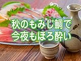 秋のもみじ鯛で今夜もほろ酔い