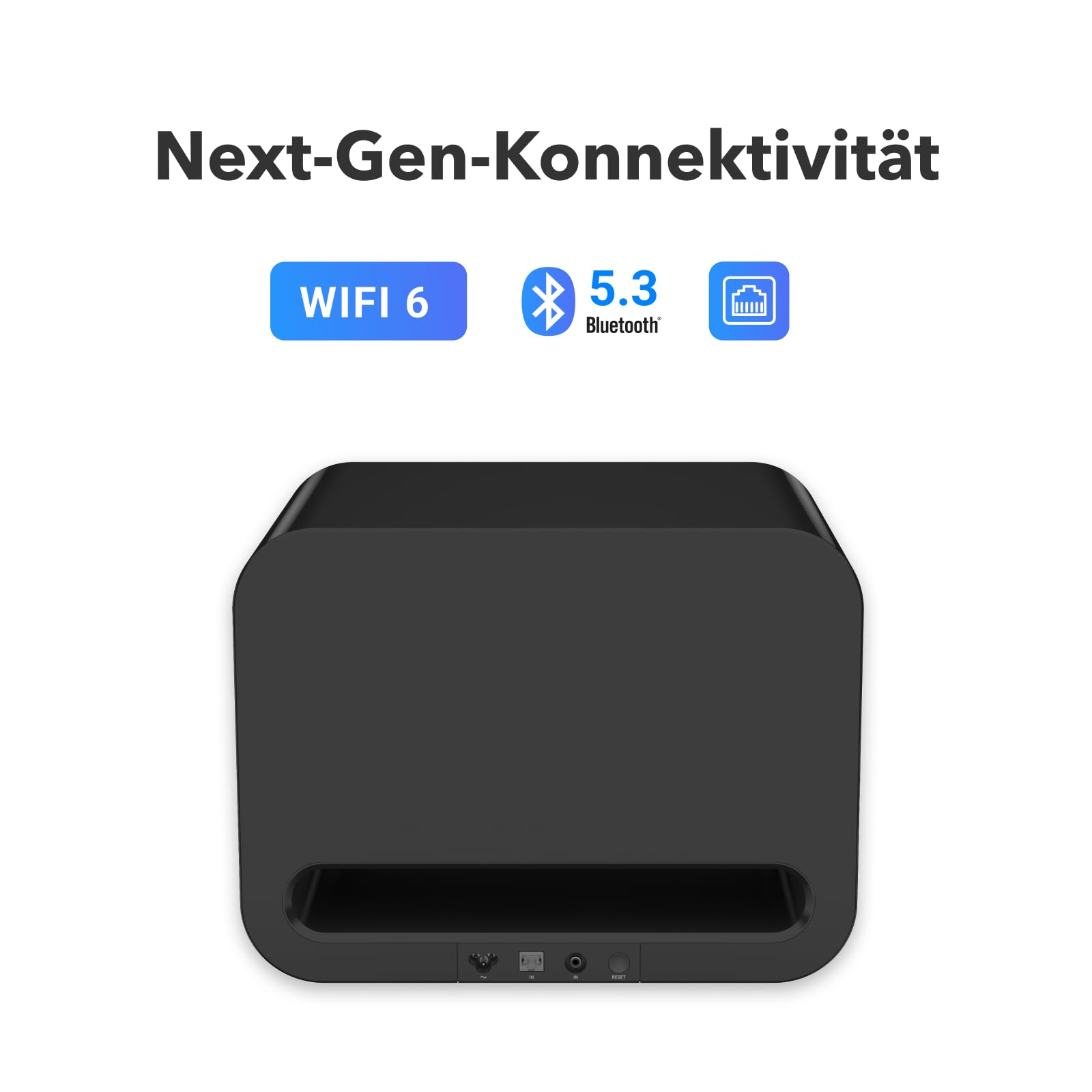 WiiM Sub Pro – 8" 250 W Kabelloser Smart Subwoofer | AI RoomFit™ Kalibrierung | Wi-Fi 6 & Bluetooth 5.3 | 25 Hz Tiefe Bässe | Funktioniert Streamern, Verstärkern & Jedes RCA Sub-Out System