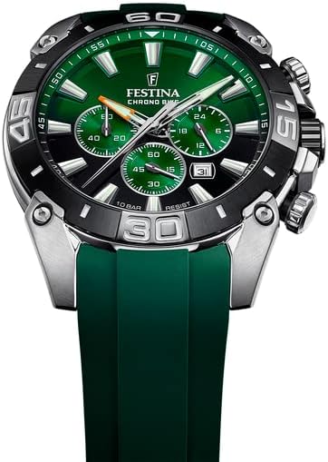 Miniatura 3 de Festina Chronobike 2021 Esfera verde Correa de silicona verde F205443, Verde, Tira
