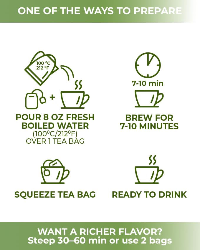 Image of 50 Bags Olive Leaf Tea Dried Olive Leaf Herbal Tea (Olea Europaea) - 50 Count 1.5 g Bags Hojas De Olivo Secas