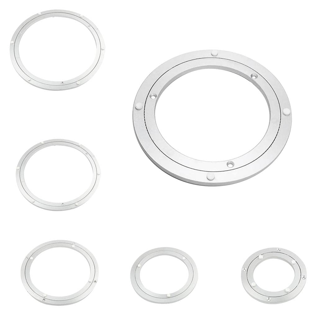 Aluminum Alloy Round Rotating Turntable Bearing Table Silver White 5.5 inch|Home & Garden | Kitchen, Dining & Bar | Other Kitchen & Dining Items| Other Kitchen & Dining Items-image-48