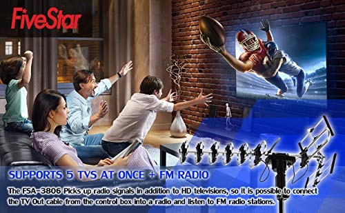 Five Star FSA-3806 Outdoor Antenna Hd Tv Up To 200 Miles Long Range thumb #5