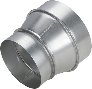 Air Duct Reducer 5" to 4", A-KARCK Round Duct Adapter Galvanized Steel for Inline Ventilation System, Connect Pipe with Duct Fan or Dryer Vent