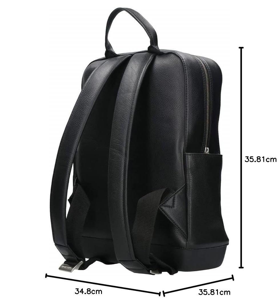 Moleskine Zaino Collezione Classic in Pelle, Zaino per PC compatibile con Tablet, Laptop iPad fino a 15", 32 x 42 x 11 cm, Nero