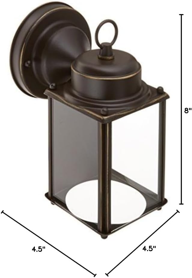 Dimensions of the Progress Lighting Outdoor Wall Lantern