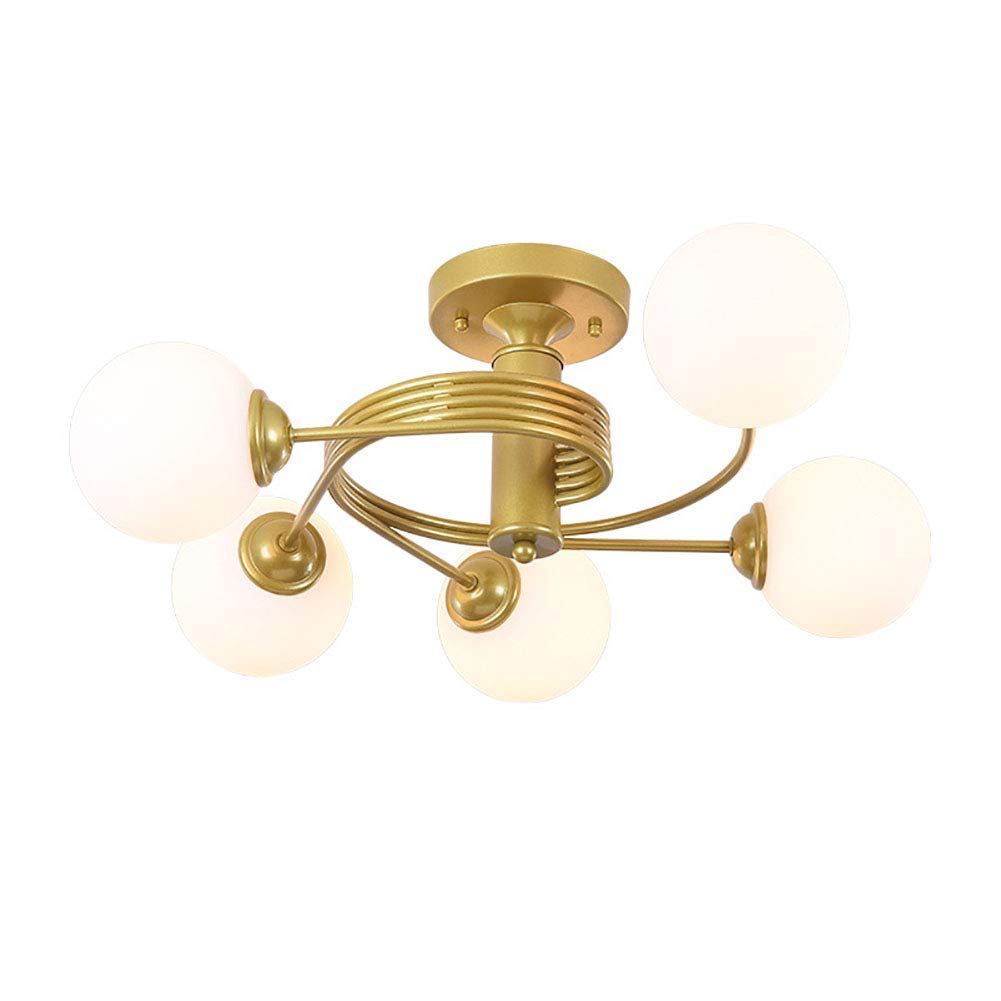 Lustre Mid Century Sputnik moderne en métal brossé pour cuisine et chambre