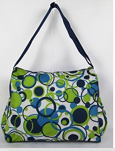 Baby Bucket Circle Print Diaper Bag (Green)